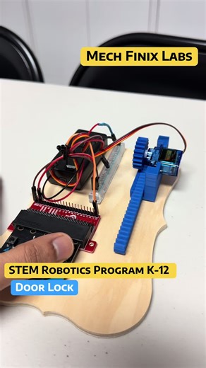 From understanding how a door lock works to building password-based security, K–12 students at Mech Finix Labs learn the core principles behind real-world smart technology. #MechFinixLabs #STEMEducation #K12STEM #SmartTechnology #FutureEngineers
