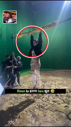 shooting time ll ladki ko green screen ke peeche latka diya gaya 🤣 ? #shortsbts