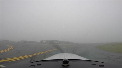 This is what happens when visibility drops to the edge of legal limits