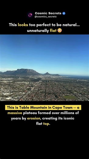 A Perfectly Flat Mountain… How Is This Real 😳 #short #viral #trending #viralvideo