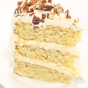 A very merry un-birthday to you! Enjoy your special day with this delicious LOW CARB, KETO vanilla birthday cake. This classic birthday cake recipe is so rich and moist, nobody will guess it comes in at just 2g net carbs per slice. Now that's something to celebrate! FULL RECIPE FROM Wholesome Yum - Low Carb Recipes HERE => https://www.wholesomeyum.com/recipes/gluten-free-birthday-cake-low-carb-keto/ | Wholesome Yum - Easy Healthy Recipes