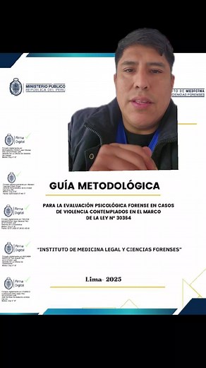 Nueval Guia de evaluacion psicológica forense 2025 en el marco ley 30364. primeros análisis. #psicologíaforense #forense #peritopsicologo #psicologia #estudiantedepsicología