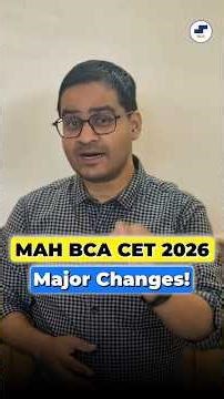 📢MAH BCA CET 2026 Update! BCA Entrance Exam Date, Admit Card & Pattern Changes #Shorts #BCA #mahcet