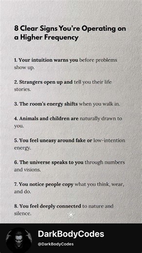 8 Signs You’re Operating on a Higher Frequency ⚡🧠 #psychologyfacts #humanbehavior #viral