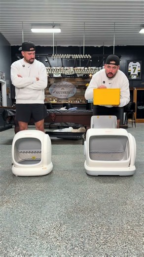 they finally made a HUGE enclosed automatic litter box for BIG cats