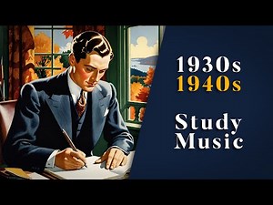 Study Time 💡🍁 | Relaxing Vintage Music For Studying in Fall | 1930s - 1940s | Nostalgic Swing & Jazz