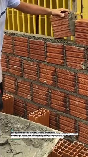 Perfect Brick Laying Technique You Must See! #construction #masonry #DIY