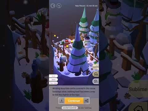 Pocket World 3D - The Girl of the Alps - II - Slow Walk on Mountain Path