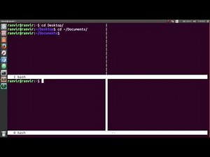 customize your terminal: split your terminal into multiple parts | Ubuntu 16.04
