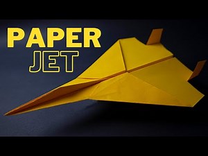 How to Make a Paper Plane / Fly A Lot! (Jet Plane) ✈️