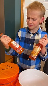 Halloween Pumpkin Plate Party Game 🎃 Dad, mom, and the whole family play funny halloween ball bounce party game for fun prizes like candy. Whoever bounces the ping pong bal on the golden plate, wins a special prize better than all the rest. This video was produced by Aaron & Jess, Network Media, and Benson Bros. | Aaron & Jess