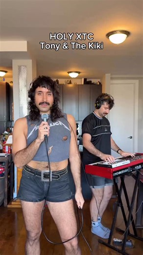 Tony & The Kiki on Instagram: "press number 1 in the comments if you feel sooooo much yummier 🐈‍⬛💅🏽 #nycartist #synth #vocals #glamrock #synthpop #80smusic #80s #funk #popmusic #prince #petshopboys #erasure #eurythmics #freddiemercury #queen #brianeno #disco #europop #davidbowie"