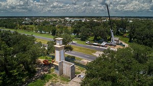 The first of three connectivity bridges currently under construction will soon be ready to be placed in its new, permanent home over SR 44. To learn more about this monumental event visit: www.thevillages.com/whatsnew/ | The Villages, Florida's Friendliest Hometown