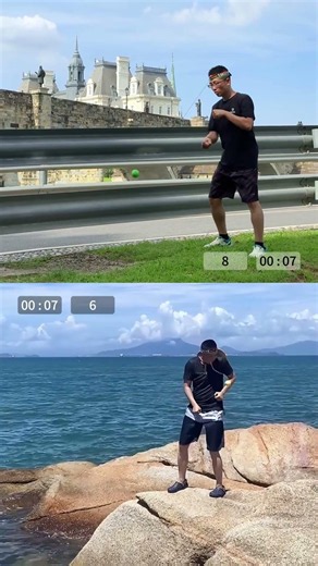 TekXYZ Reflex Ball Challenge ⚡ Villa vs Sea Cliff | Ultimate Outdoor Reflex Battle #Shorts