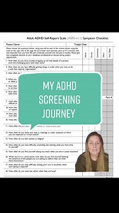 I hope this ASRS , Adult ADHD Self Report Scale Screening form helps those who feel overwhelmed with the process of approaching your GP. ❤️ #adhdscreening #adhdoverwhelm #adhdtok #adhd #adhdawareness #adhdtiktok #adhdinwomen #adhdlatediagnosis