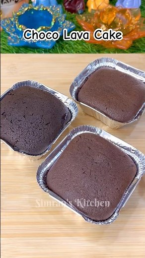 Choco lava cake without oven 🥰 #shorts #cake #chocolate #viral #trending #recipe #youtubeshorts