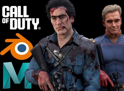 【生肉】如何从战区和其他现代使命召唤游戏中提取文件：Cordycep教程 - Blender