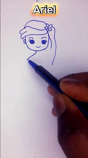Drawing Ariel 🧜‍♀️ | The Little Mermaid Fan Art