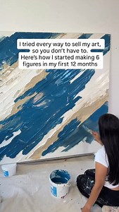 Firstly follow @growwithtraceyann_ for real advice on building a creative business online. I tried every way to sell my art so you don’t have to. I thought I needed a gallery. I didn’t. Here’s what actually made me six figures in 12 months 👇 1. Lock into ONE platform and show the process Not just finished pieces. People don’t connect to a photo. They connect to you making it. Film the layering. Show the texture close ups. Capture the messy middle. Process builds trust. Trust builds sales. 2. Ta