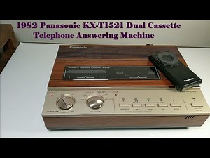Leave Your Message At The Beep: 1982 Panasonic Telephone Answering Machine, KX-T1521