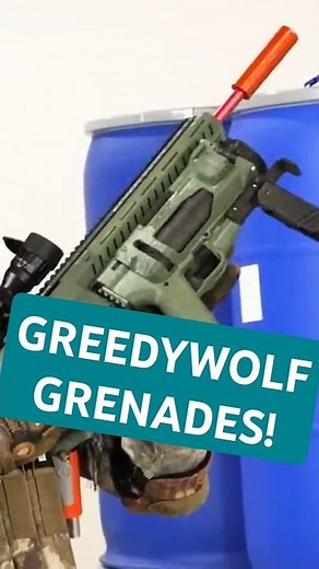 GreedyWolf Teaser - The Best Nerf Grenade Launcher #flf #nerf #nerfgun #frontlinefoam #airsoft