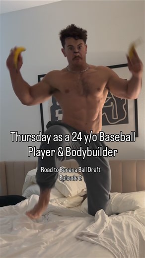 Ben Parker on Instagram: "Road to Banana Ball Draft: Episode 2 @flavorgangofficial SALE IS LIVE TODAY! @dfyne.official code ‘pumps’ #training #bodybuilding #Bananaball #bananaballdraft #hitting #baseball #fitness #lifting #explorepage #fyp #dayinalife"