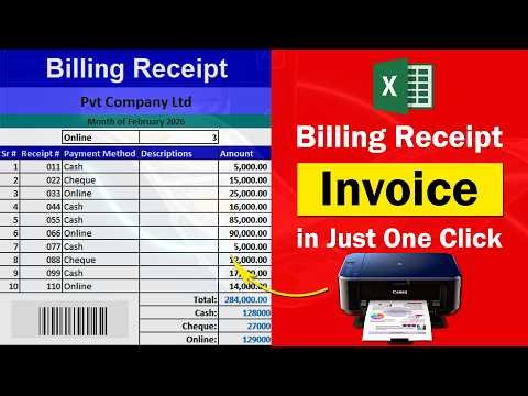 Excel Billing Voucher Print | Cash Payment Printing in Excel | Advanced Excel #exceltutoring