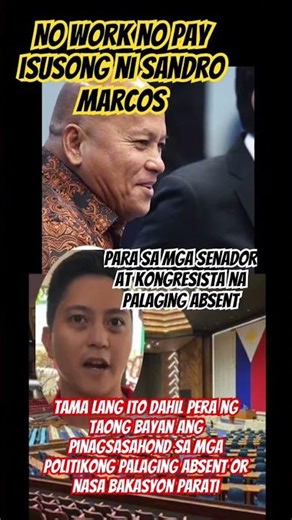 No work no pay #sandromarcos #batodelarosa