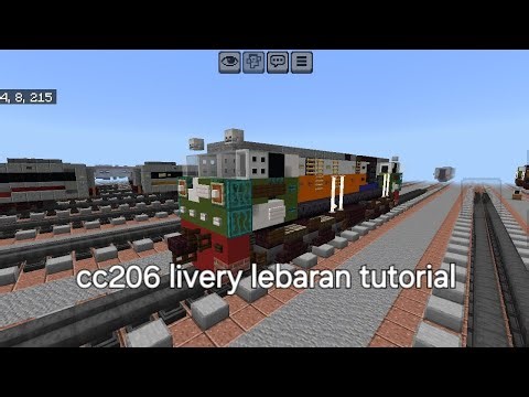 Minecraft train tutorial cc206 livery lebaran