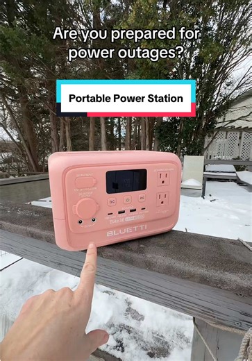 You’ll never have to worry about another power outage again because the Bluetti Elite 30 V2 portable power station keeps your essentials running the moment the power goes out. It works like a home-sized power bank, delivering quiet backup power for Wi-Fi, laptops, phones, and lights without gas, fumes, or generator noise. It’s compact, easy to move, and can be recharged from a wall outlet, car, or solar panels, making it perfect for home backup, storms, work-from-home setups, camping, or emergen