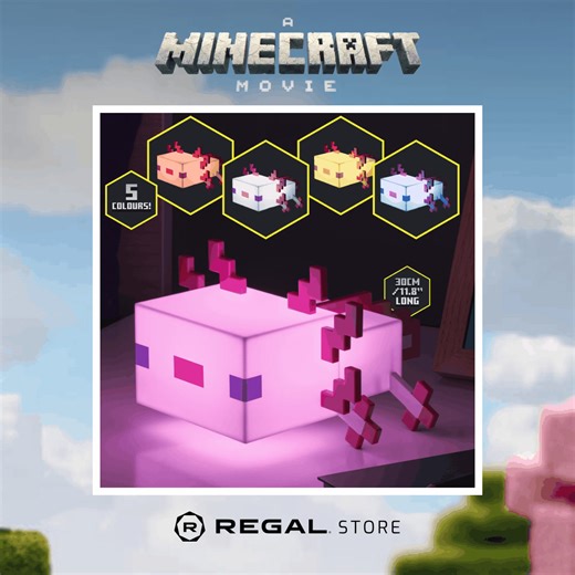 Creepin’ it cool with exclusive #MinecraftMovie merch at Regal💚⛏️ Explore a variety of fun and unique items, including clothing, plushes, collectible vinyl figures, and so much more! 🛍️: https://regmovi.es/3FCoVY5 | Regal