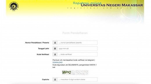 Cara Registrasi Online Jalur Mandiri UNM 2023, Klik https://registrasi.unm.ac.id/ - Tribunnews.com