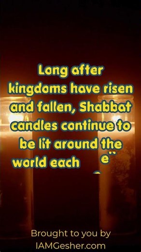 🕯️ Did you know? Why many families turn on two candles for Shabbat?