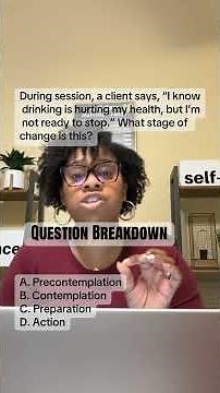 🚨 LMSW / LCSW Exam Prep Practice Question Breakdown 🚨(stages of change)