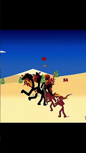 Lava Giant Battles Spearton Unite 🥶 #stickwarlegacy #shorts