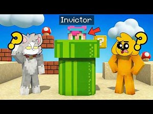 I'm hiding in the secret pipe in Super Mario Galaxy while playing Hide and Seek in Minecraft 😂