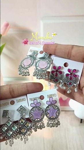 Best Earring Haul for Girls | Cutest & Trendy Earrings Under Budget | Meesho Finds 💕#meeshohaul