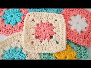 HOW TO CROCHET GRANNY SQUARE #25 | CROCHET | SIMPLE CROCHET | STEP BY STEP TUTORIAL