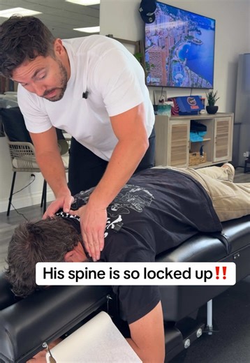 He’s been needing this for years! #chiropractor #fyp #adjustment | chiropractor adjustment