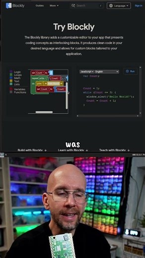 Blockly as an introduction to programming