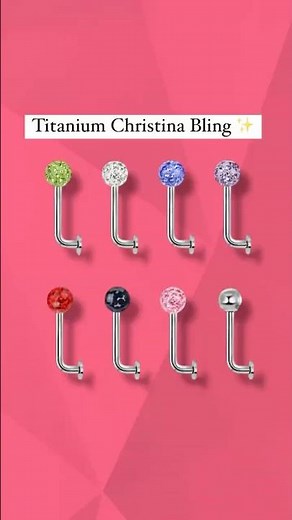 Christina Piercing Titanium Barbell #youtubeshorts #fypyoutube #bodypiercing
