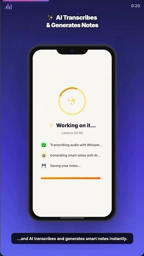 Turn Lectures into Notes with AI in Seconds 🎓 #Shorts #LectureGPT