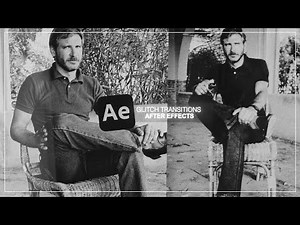 glitch style transitions | after effects