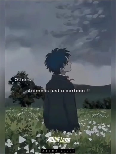 🗣️:- Anime is just a cartoon!! #shorts #shortsfeed #trending #trendingshorts #viral #viralshorts
