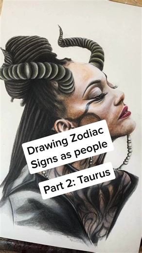 Zodiac Signs as People: Taurus Drawing