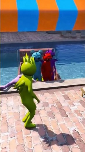 Teletubbies Crazy Pool Party Challenge! 🏊‍♂️😱