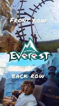 Expedition Everest pov on front row and back row at Animal kingdom 2026 #themepark #pov