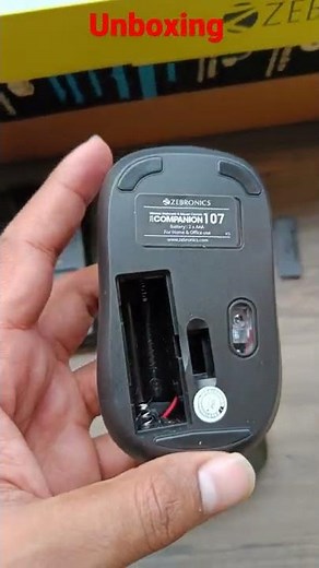 Zebronics Zeb-Companion 107 Wireless Keyboard and\rMouse Combo with Nano Receiver unboxing #short