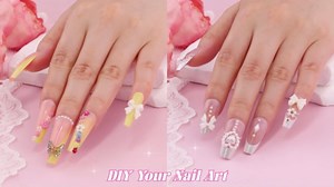 3D Nail Charms and Gems Set 7, 20PCS Chunky Butterfly Charms + 75PCS Coquette Nail Bows and Hearts + 3D Flowers for Nails with Rhinestones, Pearls, Diamonds and Picker Tools for Y2K Nail Decor