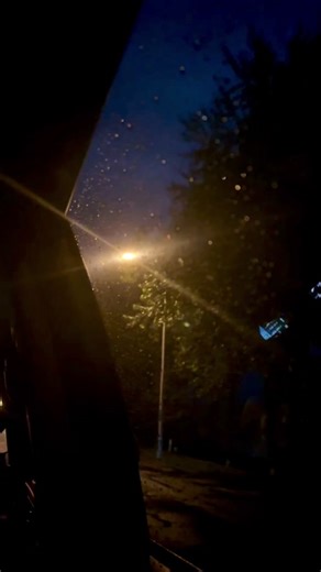 Nighttime Rainy Car Window Views